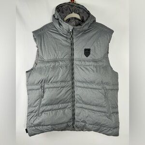 Quechua decathlon gray puffer vest 2XL